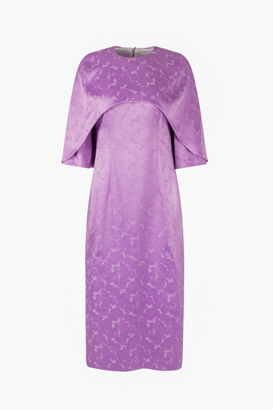 cape and dress lilac