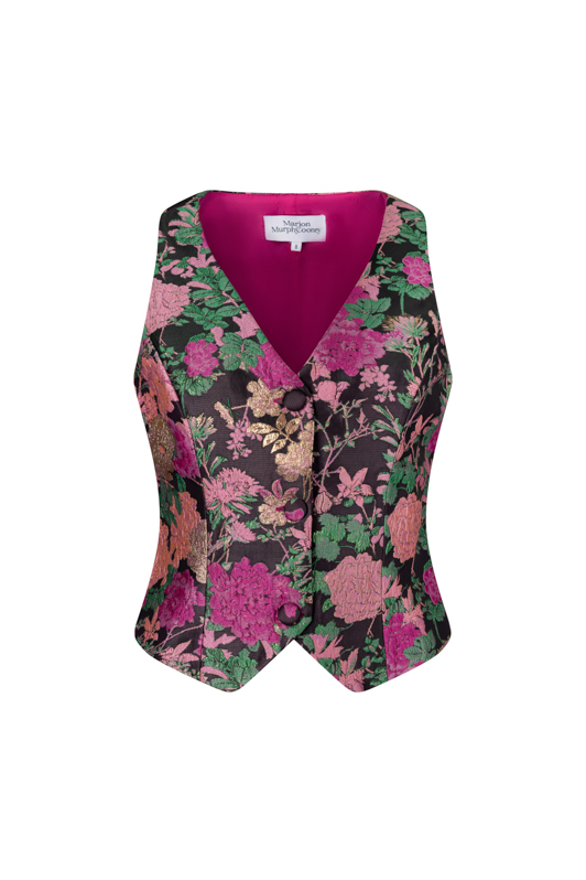 freya waistcoat blk:pink